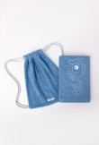 Handdoek, blauw