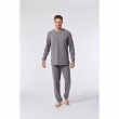 Jongens-Heren pyjama, grijs wasbeer print