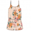 Meisjes-Dames Onesie, beige perzik print