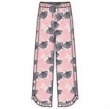 Meisjes-Dames Lange broek, pastelroze ginko print