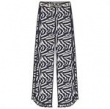 Meisjes-Dames Lange broek, nachtblauw zebra print