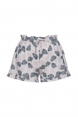 Meisjes-Dames Shorts, pastelroze ginko print