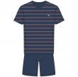 Heren Pyjama, classic marine blauw gestreept