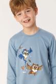 Unisex Pyjama, denimblauw