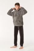 Jongens-Heren sweater en broek, donkergrijs