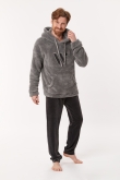 Jongens-Heren sweater en broek, donkergrijs