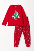 Meisjes-Dames Pyjama, Woody Xmas red, 12 jaar...