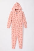 Unisex Onesie, haas print roze