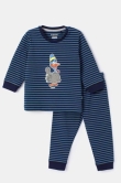 Unisex Pyjama, blauwe streep