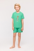 Jongens-Heren Pyjama, groen