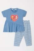 Meisjes-Dames Pyjama, blauw