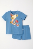 Jongens-Heren Pyjama, blauw