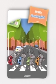 Eenpersoons dekbedovertrek lieveheersbeestje