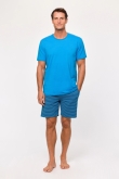 Blauwe pyjama van katoen