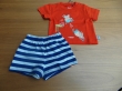 unisex set, bright red