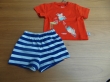 unisex set, bright red