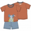 Jongens pyjama, abrikoos (oranje) 