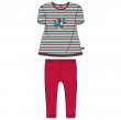 Meisjes pyjama, groen gestreept 