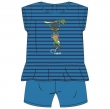 Meisjes pyjama, blauw gestreept 
