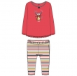 Meisjes pyjama, hot coral...