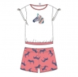 Meisjes-Dames t-shirt en short, optisch wit 