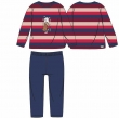 Jongens pyjama, rood-blauw gestreept 