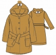 Unisex kamerjas, oker geel , fleece