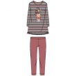 Meisjes-Dames pyjama, multicolor gestreept