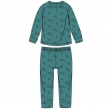 Jongens pyjama, groen met wolf