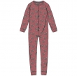 Unisex onesie, oudroze met wolf