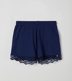 Dames short, donkerblauw